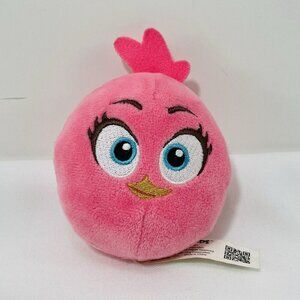 Burger King Angry Birds Stella Pink Plush Keyring Keychain Mini Small Soft Toy